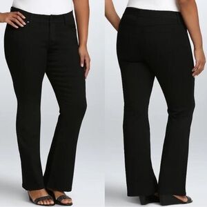 Torrid Denim Slim Boot Black 24 Tall 34” Inseam Mid‎ Rise Jeans Stretch Classic